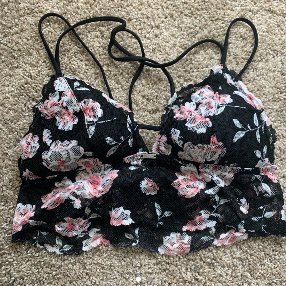 vspink floral bralette